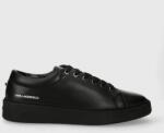 Karl Lagerfeld sneakers din piele FLINT culoarea negru, KL53320A PPYH-OBM0HF_99X