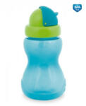 CANPOL BABIES Sportcumisüveg szívószállal kicsi 270ml - kék