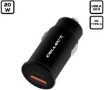 Cellect USB Car charger (autós gyorstöltő) 1x Type-A QC3.0 + 1x Type-C PD USB Cellect [MPCB-PD20W-BK]