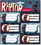 Ars Una dinoszauruszos füzetcímke 3x6 db-os - Raptor