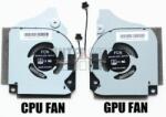 FCN Dell G5 5590 G7 7590 7790 series 63NYM 063NYM FK2HP 0FK2HP 5V 0.5A 4 pin processzor/CPU + videókártya/GPU hűtő/ventilátor/fan szett