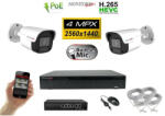  MS - IP kamerarendszer 2 kamerával switchel 4 Mpix - 6024K2B