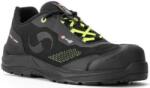 Sixton Peak XENO S3S FO SR ESD Extra könnyű munkavédelmi félcipő fekete, zöld reflex D3O talpbetéttel 35-48-ig (66528)