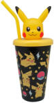  Pokémon Pikachu műanyag 3D szívószálas pohár 443 ml (EWA00028PK)