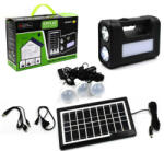  Panou solar fotovoltaic, incarcare telefon, 3 becuri, 2 lanterne, o lampa (gd8017plus)