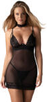 Obsessive Donarella Chemise & Thong Black M/L