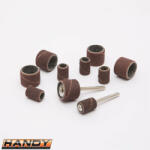HANDY 10125-03 mini hengeres csiszoló szett egyenes csiszolóhoz, Ø 3.1 mm (12 darabos) (10125-03)