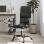  Scaun birou reglabil în înălțime negru piele artificială/plasă (353013)