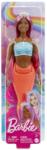 Mattel Barbie Dreamtropia - Sirena Cu Par Magenta Si Coada Portocalie Papusa Barbie