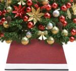  Fustă brad de crăciun, roșu și alb, 48x48x25 cm (331307)