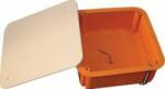 Tracon Electric Doză ghips-carton, cu capac, portocaliu 100×100×45mm (GD100)