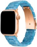 SmartWatcherz Műgyanta Apple Watch Szíj - Kék Kvarc - Rose Gold, 38, 40, 41mm (90139)