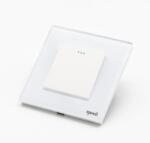 Tosyco Întrerupător simplu mecanic cu ramă sticlă [CLONE] [CLONE] (TOS-CMREV-W)