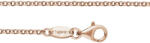 Engelsrufer Rózsaszín aranyozott ezüst lánc Rolo ERN-R 60 cm