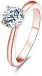 Beneto Rózsaszín aranyozott ezüst gyűrű kristályokkal AGG201 56 mm