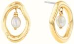 Calvin Klein Gyengéd aranyozott fülbevaló Edgy Pearls 35000562