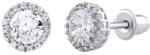 Silvego Aga ezüst fülbevaló átlátszó cirkónium kővel Brilliance Zirconia DCC2056235EW - vivantis
