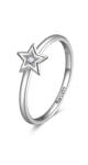 Rosato Bájos ezüst gyűrű csillaggal Allegra RZA027 58 mm