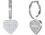 Guess Csillogó acél fülbevaló Huggie Me JUBE03136JWRHT/U