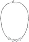 Morellato Bájos acél nyaklánc szívekkel Bagliori SAVO30