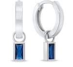 Brilio Silver Minimalista 2 az 1-ben karika fülbevaló cirkónium kövekkel EA840WB