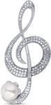 JwL Luxury Pearls Csillogó gyöngy bross violinkulcs JL0793 - vivantis