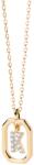 PDPAOLA Gyönyörű aranyozott nyaklánc "K" betű LETTERS CO01-522-U (lánc, medál) - vivantis
