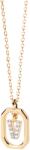 PDPAOLA Gyönyörű aranyozott nyaklánc "V" betű LETTERS CO01-533-U (lánc, medál) - vivantis