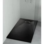 Balneum SMC fekete zuhanytálca 80 cm x 90 cm szifonnal (BL-SMC11 80-90)