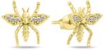 Brilio Silver Stílusos aranyozott fülbevaló Méhecske cirkónium kövekkel EA798Y - vivantis