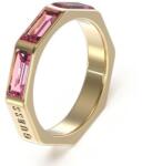 Guess Csodálatos gyűrű rózsaszín cirkónium kővel JUBR03174JWYGFC 54 mm