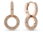 Pandora Csillogó dupla karika fülbevaló Pandora Rose 289052C01