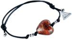 Lampglas Bámulatos karkötő Fire Heart 24 karátos arannyal ellátott Lampglas gyönggyel BLH23
