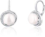 JwL Luxury Pearls Luxus ezüst fülbevaló gyöngyökkel és cirkónium kővel JL0738 - vivantis