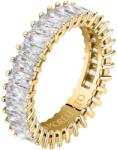 Morellato Csillogó aranyozott gyűrű színtiszta cirkónium kövekkel Baguette SAVP090 54 mm