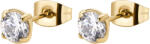 Brosway Csillogó aranyozott fülbevaló cirkónium kövekkel Desideri BEIE008 - vivantis