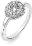 Hot Diamonds Csillogó ezüst gyűrű gyémánttal és topázzal Forever DR245 51 mm