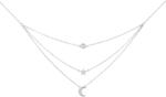 Preciosa Tripla ezüst nyaklánc cirkónium kövekkel Moon Star 5362 00 - vivantis