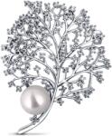JwL Luxury Pearls Elegánsgyöngy bross cirkónium kövekkel JL0791 - vivantis