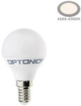 OPTONICA E14 G45 LED izzó 3, 5W 300lm 4500K nappali fehér 240° 1408 (1408) - optonica