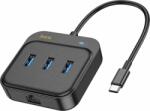 HOCO HB35 USB Type-C 3.0 HUB + RJ45 (3 port)