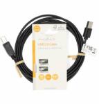 Nedis Cablu USB | USB 2.0 | Conector USB-A | Conector USB-B | 480 Mbps | Nichelată | 3.00 m | Rotund | PVC | Negru | Etichetă (CCGL60101BK30)