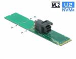 Delock Adapter, M. 2 aljzat M nyílással > SFF-8643 NVMe 22110 / 2280 / 2260 (63145) - dellaprint
