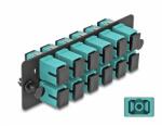 Delock Üvegszálas Adapter Panel SC Simplex OM4 12 Port vízkék (66928)