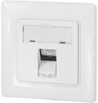 LogiLink Keystone Face Plate for 1 module, German type, pure white (NK4053)