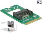 Delock Adapter, M. 2 aljzat B nyílással, csatlakozódugó > 7 tus SATA - formatényezo (2242) (62876)