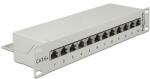 Delock 10 Patch Panel 12 Port Cat. 6A szürke (43308)
