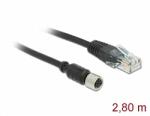 Delock Navilock csatlakozókábel M8 csatlakozóházas soros vízálló RJ45 csatlakozóházas 2, 8 m (63165)