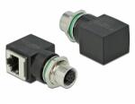 Delock Hálózati adapter M12 8 tűs A-kódolt anya - RJ45 anya (66314)