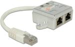 Delock RJ45 Port Doubler 1 x RJ45 male > 2 x RJ45 female (2 x ISDN) (65224)